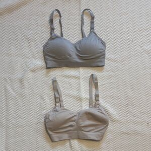 Auden Nursing Bra Bundle- Grey, Light Pink